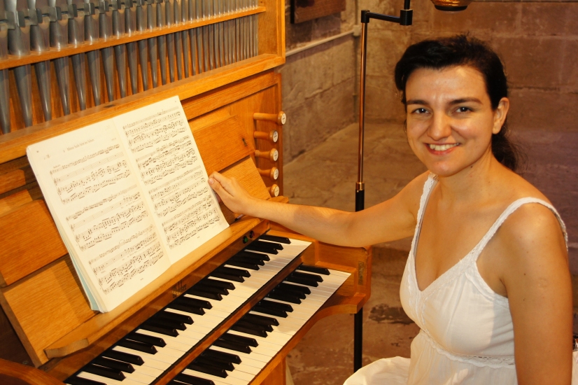 orgue de Verdú i Olga Miracle.